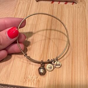 Alex and Ani Gold Birthday Cake Charm Bangle Bracelet